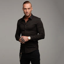 Load image into Gallery viewer, Father Sons Super Slim Sateen Luxe Ultra Stretch Classic Black - FS214 (PRE - ORDER / DISPATCH DATE 29TH JULY)