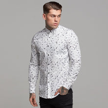 Load image into Gallery viewer, Father Sons Super Slim Stretch Feather Print Long Sleeve - FS429
