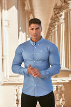 Load image into Gallery viewer, Father Sons Super Slim Stretch Light Blue Denim Long Sleeve - FS208
