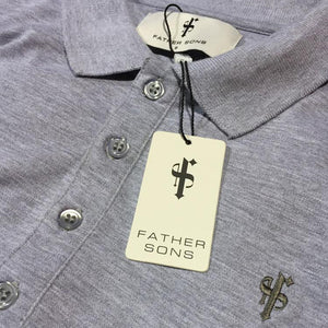 Father Sons Classic Grey Polo Shirt - FSH048