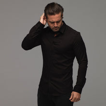 Load image into Gallery viewer, Father Sons Super Slim Sateen Luxe Ultra Stretch Classic Black -  FS214  (PRE - ORDER / DISPATCH DATE 29TH JULY)
