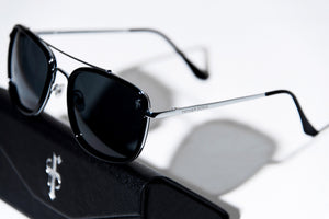 Father Sons Black and Silver Sunglasses - FSH212