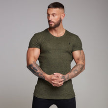 Load image into Gallery viewer, Father Sons Classic Khaki Ribbed Knit Super Slim Long Line Crew - FSH172
