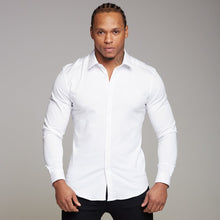 Load image into Gallery viewer, Father Sons Super Slim Luxe Ultra Stretch Classic White Long Sleeve -  FS331 (PRE - ORDER / DISPATCH DATE 29TH JULY)
