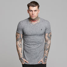 Load image into Gallery viewer, Father Sons Classic Grey Ribbed Knit Super Slim Long Line Crew- FSH173 (PRE ORDER / DISPATCH DATE 31ST JULY)
