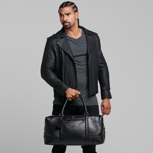 Father Sons Black Leather Jacket - FSH104