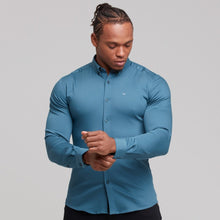 Load image into Gallery viewer, Father Sons Super Slim Stretch Teal Denim Long Sleeve - FS327
