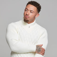 Load image into Gallery viewer, Father Sons Chunky Cable Knit Cream Jumper - FSJ001
