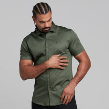 Load image into Gallery viewer, Father Sons Classic Khaki Luxe Egyptian Cotton Short Sleeve - FS376
