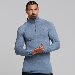 Father Sons Long sleeve Navy zip gym top - FSH196