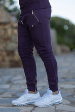 Load image into Gallery viewer, Father Sons Plum / Purple &amp; Gold Overhead Hoodie Top with Zipped Pockets - FSH485 (PRE ORDER / DISPATCH DATE 31ST JULY)
