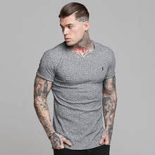 Load image into Gallery viewer, Father Sons Classic Grey Ribbed Knit Super Slim Long Line Crew- FSH173 (PRE ORDER / DISPATCH DATE 31ST JULY)
