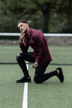 Load image into Gallery viewer, Father Sons Slim Sateen Burgundy Long Sleeve - FS549  (PRE ORDER / DISPATCH DATE 5TH AUGUST)

